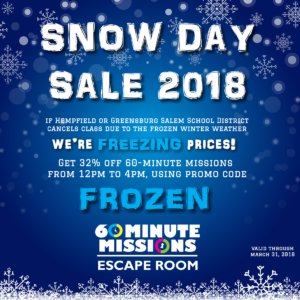 Snow Day Sale of 2018