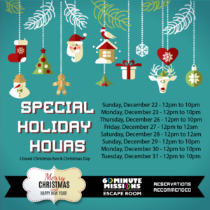 Holiday Hours 2019
